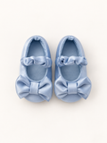 Ballerine in seta celeste