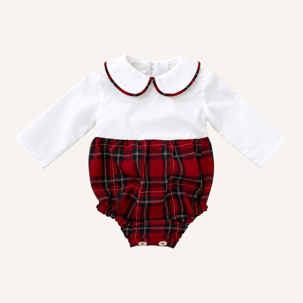Pagliaccetto in tartan rosso
