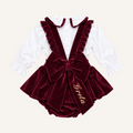 Completo in velluto personalizzato con camicia in cotone