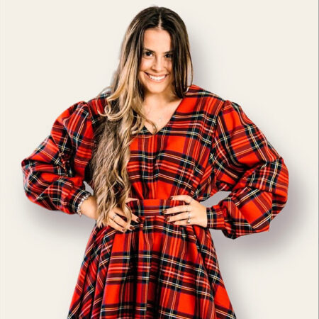 Abito mamma tartan