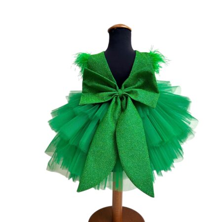 Abito in tulle con corpetto glitter