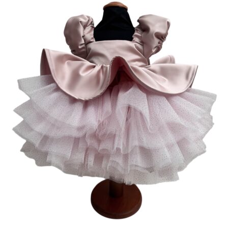 Abito con tulle glitter