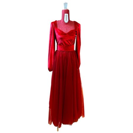 Abito con gonna in tulle