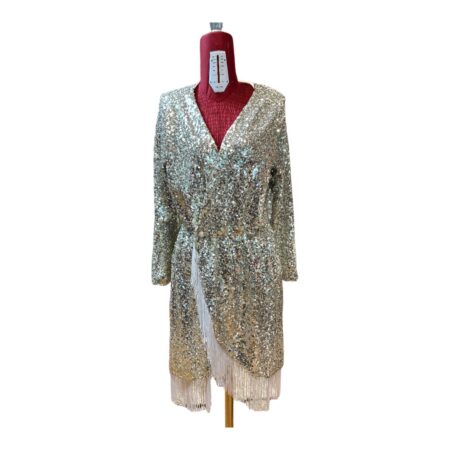 Abito paiette con frange