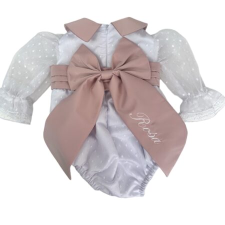 Pagliaccetto con tulle pois