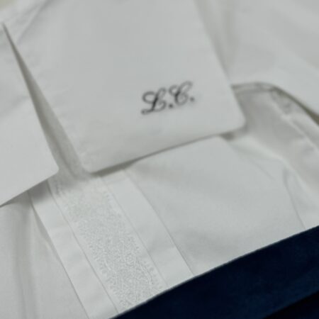 Completo in velluto blu