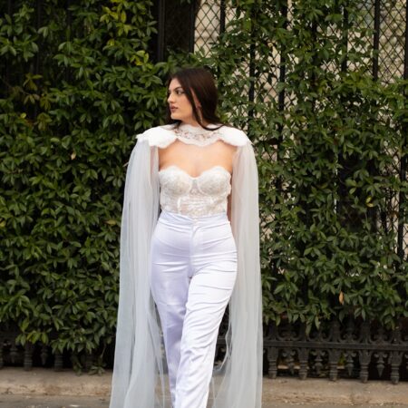 Pantalone con top e corpispalle