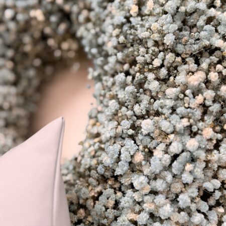 Fiocco nascita con fiori freschi