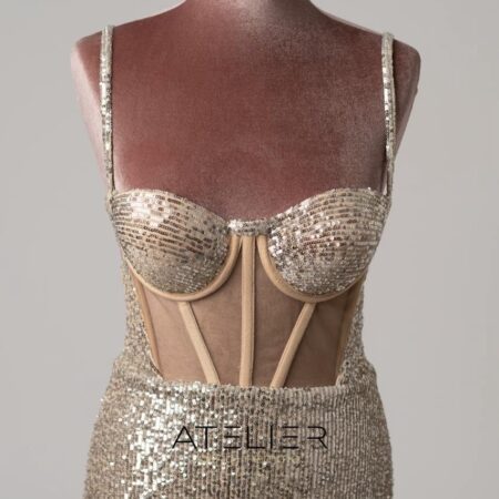 Abito sirena paillettes