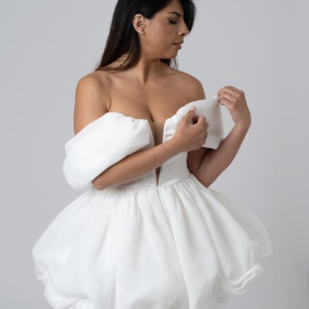 Abito organza e chiffon