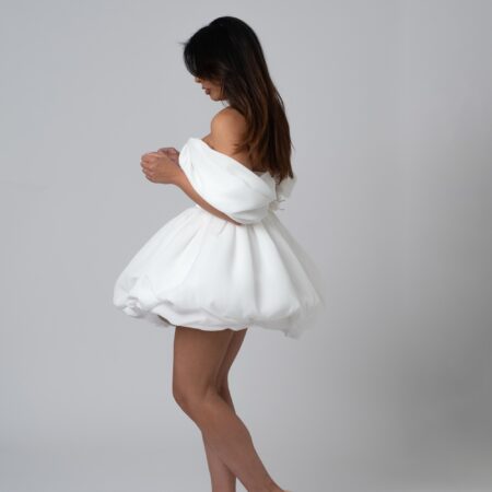 Abito organza e chiffon