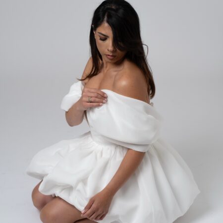 Abito organza e chiffon