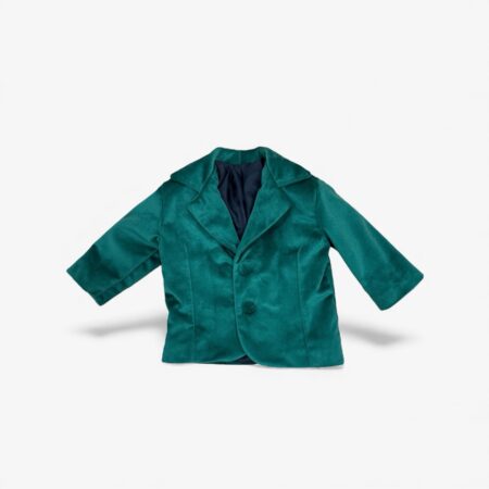 Giacca in velluto verde bosco