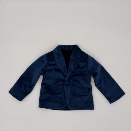 Giacca in velluto blu