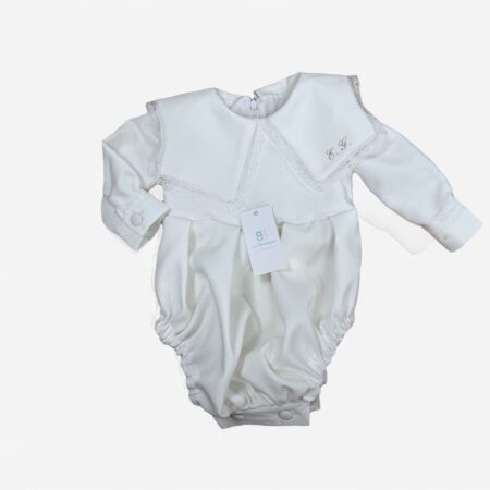 Pagliaccetto in crepe con dettaglio collo