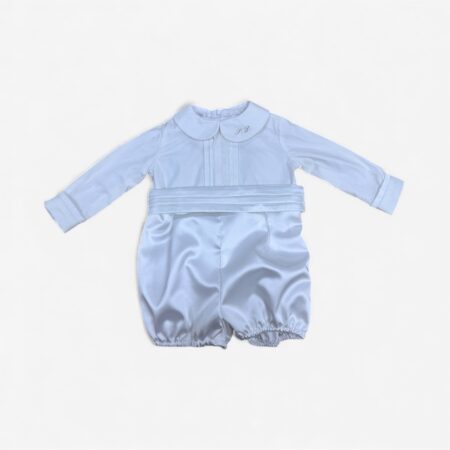 Pagliaccetto in seta a pantaloncini con cintura rimovibile