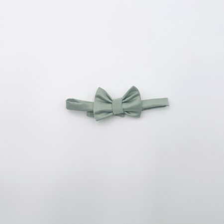 Papillon in duchesse verde salvia