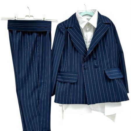 Abito da comunione gessato blu